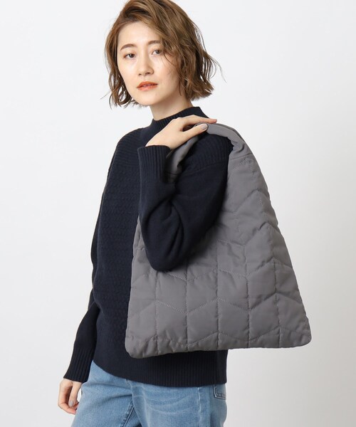 grove（グローブ）の「◆キルトトライアングルトート（トートバッグ・レディース・ブルー/グレー/ブラック・00）」の6枚目の写真