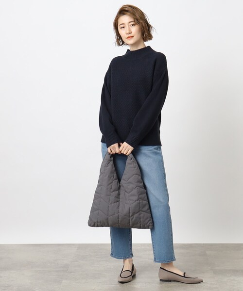 grove（グローブ）の「◆キルトトライアングルトート（トートバッグ・レディース・ブルー/グレー/ブラック・00）」の7枚目の写真