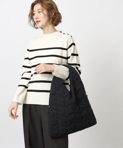 grove（グローブ）の「◆キルトトライアングルトート（トートバッグ・レディース・ブルー/グレー/ブラック・00）」の9枚目の写真