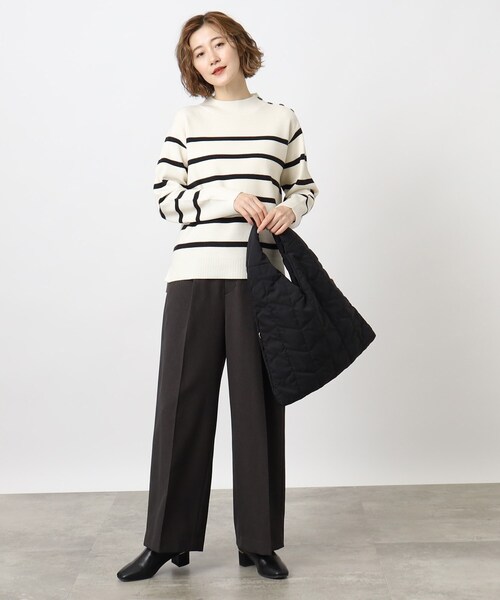 grove（グローブ）の「◆キルトトライアングルトート（トートバッグ・レディース・ブルー/グレー/ブラック・00）」の10枚目の写真