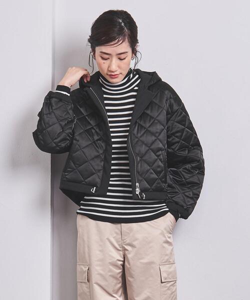 マリリンムーン リバーシブルチュール＆サテンブルゾン ジャケット 2023AW マリリンムーン リバーシブルチュール&サテンブルゾン