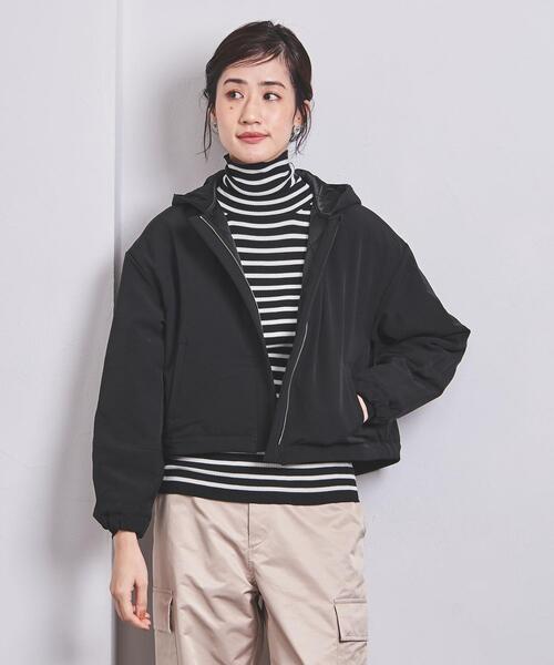 マリリンムーン リバーシブルチュール＆サテンブルゾン ジャケット 2023AW マリリンムーン リバーシブルチュール&サテンブルゾン