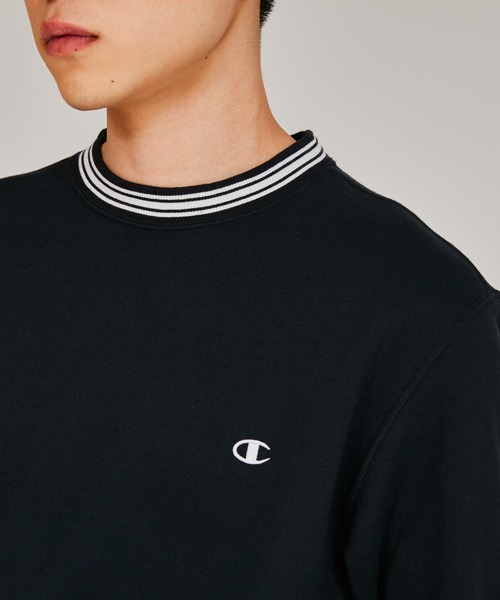 Champion プリンストン スウェット ブラック Champion/チャンピオン】メンズ ベーシック クルーネック