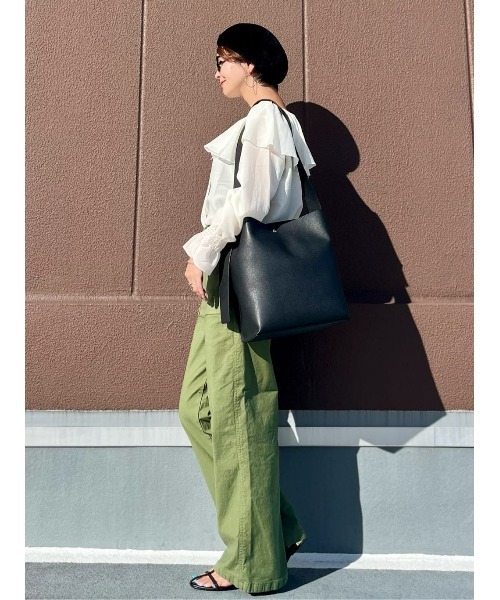 BACK NUMBER(バックナンバー)の「【BACK NUMBER】太ベルトビッグショルダー(ショルダーバッグ・レディース・ダークブラウン/ブラック・ONE SIZE)」の20枚目の写真