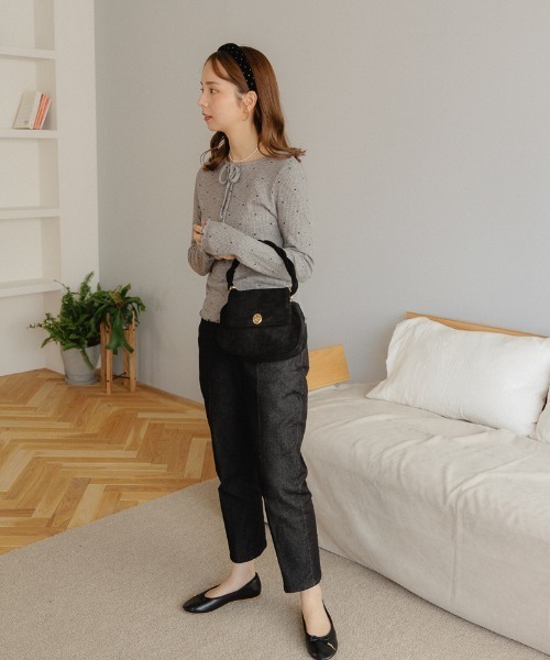 クラシックスエードバッグ（ショルダーバッグ）｜flower（フラワー）