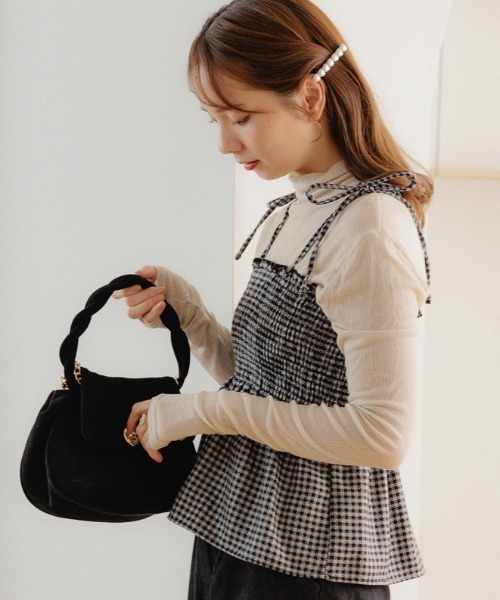 クラシックスエードバッグ（ショルダーバッグ）｜flower（フラワー）