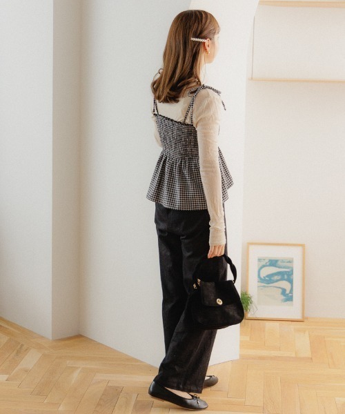 クラシックスエードバッグ（ショルダーバッグ）｜flower（フラワー）