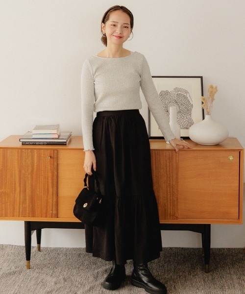 クラシックスエードバッグ（ショルダーバッグ）｜flower（フラワー）