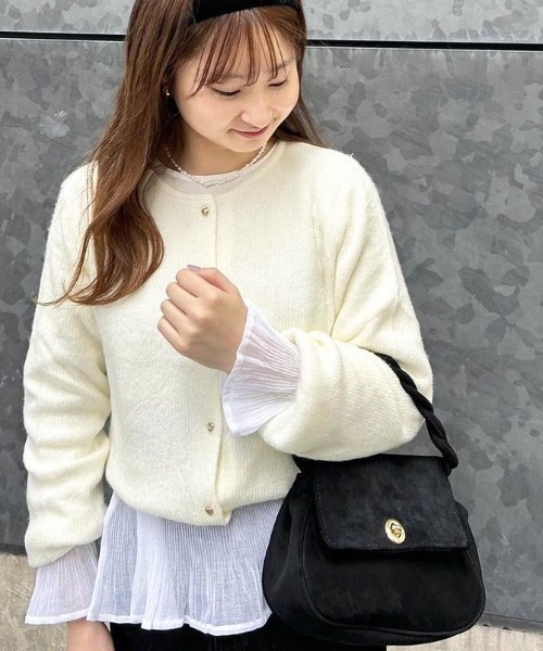 クラシックスエードバッグ（ショルダーバッグ）｜flower（フラワー）