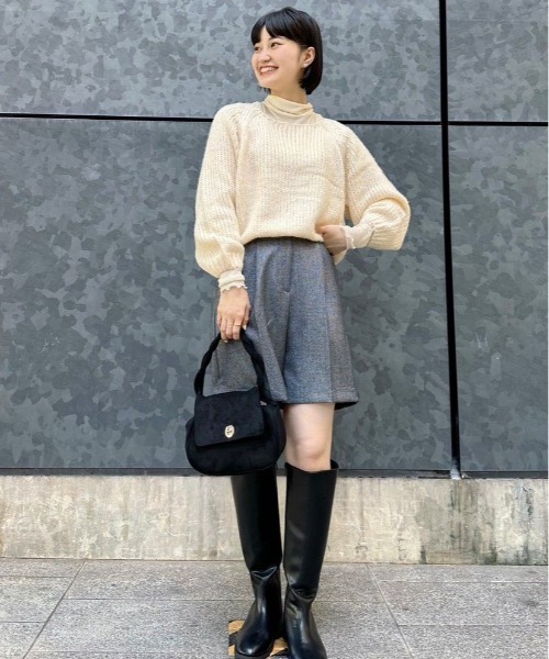 クラシックスエードバッグ（ショルダーバッグ）｜flower（フラワー）