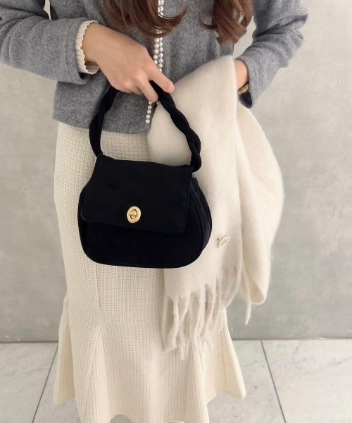 クラシックスエードバッグ（ショルダーバッグ）｜flower（フラワー）