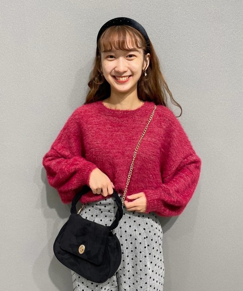 クラシックスエードバッグ（ショルダーバッグ）｜flower（フラワー）