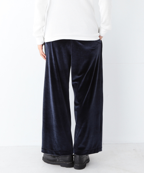 BEAMS BOY(ビームスボーイ)の「BEAMS BOY / ベロア イージーパンツ(その他パンツ・レディース・ブラック/ネイビー・ONE SIZE)」の16枚目の写真