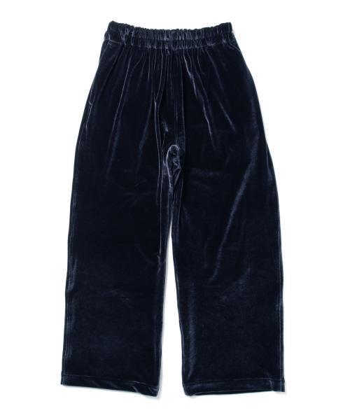 BEAMS BOY(ビームスボーイ)の「BEAMS BOY / ベロア イージーパンツ(その他パンツ・レディース・ブラック/ネイビー・ONE SIZE)」の4枚目の写真