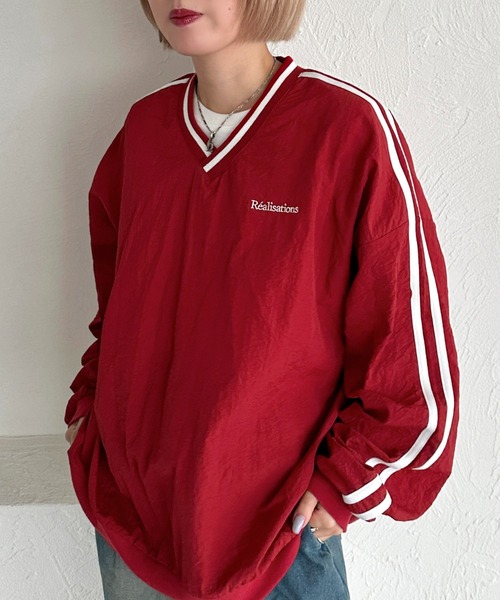 apres jour mignon（アプレジュールミニョン）の「アソートライントップス【ZOZOTOWN限定アイテム】（スウェット・レディース・レッド/グリーン/グレー/ナチュラル/ブラック・X-LARGE/フリー）」の5枚目の写真