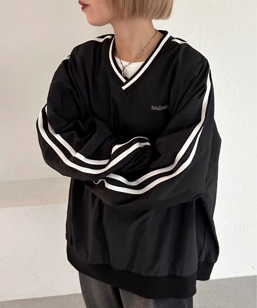 apres jour mignon（アプレジュールミニョン）の「アソートライントップス【ZOZOTOWN限定アイテム】（スウェット・レディース・レッド/グリーン/グレー/ナチュラル/ブラック・X-LARGE/フリー）」の6枚目の写真