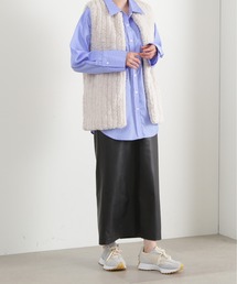 N.（N. Natural Beauty Basic） | 【S Size Line】◆フェイクレザーハイウエストストレートスカート(スカート)