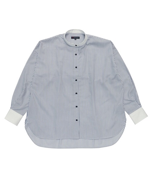 TOKYO SHIRTS（トウキョウシャツ）の「形態安定ノーアイロン 長袖GIBシルエットシャツ（シャツ/ブラウス・レディース・ブルー・FREE）」の14枚目の写真