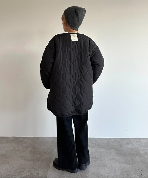 apres jour mignon(アプレジュールミニョン)の「リバーシブルキルティングブルゾン【ZOZOTOWN限定アイテム】(ブルゾン・レディース・ライトベージュ/ブラック/カーキ・フリー/X-LARGE)」の5枚目の写真