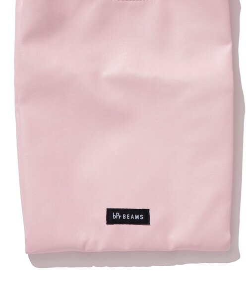 bpr BEAMS（ビーピーアール ビームス ）の「フェイクレザー ショッパー（エコバッグ/サブバッグ・メンズ・ブラック/ミント/サックスブルー/ピンク/ベージュ/グレー/オフホワイト/カーキ・ONE SIZE）」の15枚目の写真