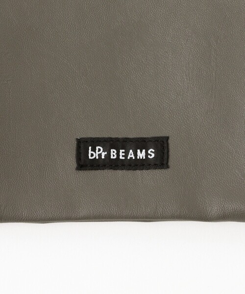 bpr BEAMS（ビーピーアール ビームス ）の「フェイクレザー ショッパー（エコバッグ/サブバッグ・メンズ・ブラック/ミント/サックスブルー/ピンク/ベージュ/グレー/オフホワイト/カーキ・ONE SIZE）」の22枚目の写真
