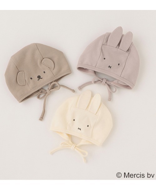 petit main(プティマイン)の「【miffy/シアバター】ロンパース・帽子セット(ロンパース・キッズ・ライトグレー/アイボリー/ライトピンク・70cm/80cm)」の12枚目の写真