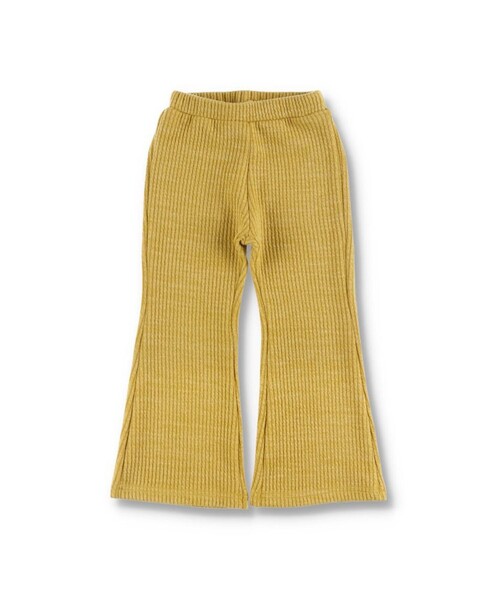 DRC branshes（ディーアールシーブランシェス）の「【DRC】リブニットフレアパンツ（その他パンツ・キッズ・ライトグリーン/ブラック/マスタード/ベージュ/グレー・130/120/110/140/150/100/90）」の5枚目の写真