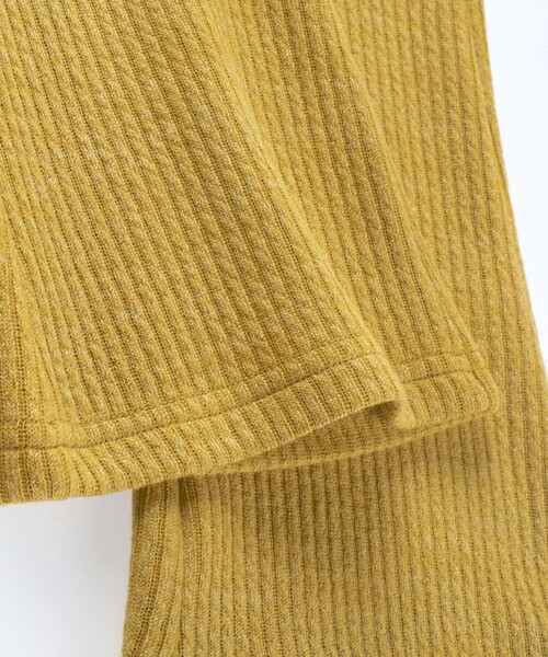 DRC branshes（ディーアールシーブランシェス）の「【DRC】リブニットフレアパンツ（その他パンツ・キッズ・ライトグリーン/ブラック/マスタード/ベージュ/グレー・130/120/110/140/150/100/90）」の6枚目の写真