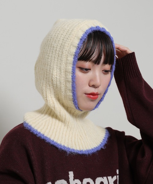 3.3 Field Trip (3.3フィールドトリップ)の「【UNISEX】3.3 Field Trip/ラインバラクラバ(ニットキャップ/ビーニー・レディース・クリーム/チャコール/ブラウン・FREE)」の21枚目の写真