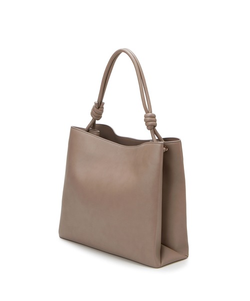 TREASURE TOPKAPI（トレジャートプカピ）の「【TREASURE TOPKAPI】ノットデザイン ハンドル トート バッグ（トートバッグ・レディース・ブラック/ベージュ/グレイッシュベージュ/ライトグレー/グレイッシュブルー・FREE）」の7枚目の写真