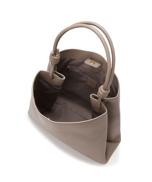 TREASURE TOPKAPI（トレジャートプカピ）の「【TREASURE TOPKAPI】ノットデザイン ハンドル トート バッグ（トートバッグ・レディース・ブラック/ベージュ/グレイッシュベージュ/ライトグレー/グレイッシュブルー・FREE）」の12枚目の写真