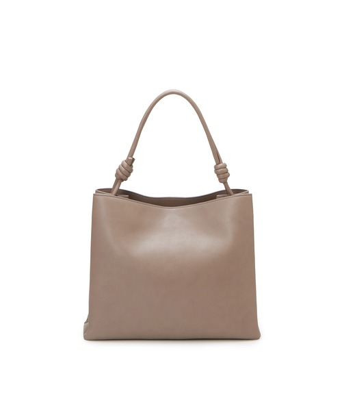 ベージュレザー ノットハンドルバッグ ノットハンドルナイロントートSサイズ BIANCA／V