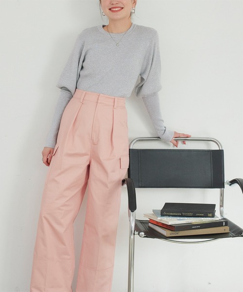 muveil パフスリーブラメプルオーバー ネイビー MUVEIL Online Shop｜ミュベール公式オンラインショップ
