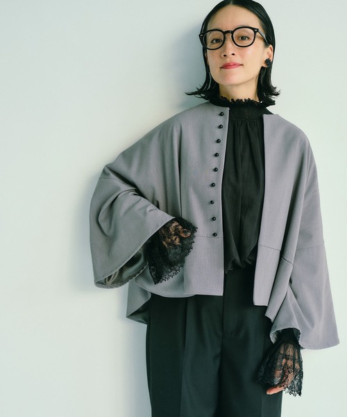 PUAL CE CIN（ピュアルセシン）の「【Du noir】飾りボタンノー