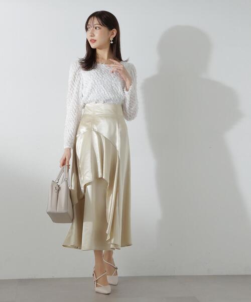 PROPORTION BODY DRESSING(プロポーションボディドレッシング)の「シャイニーアシメスカート / 1214120111(スカート・レディース・グレー/イエロー・SMALL/MEDIUM)」の21枚目の写真