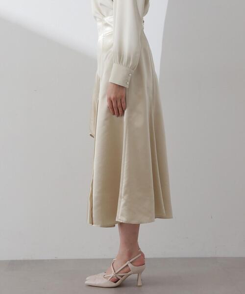 PROPORTION BODY DRESSING(プロポーションボディドレッシング)の「シャイニーアシメスカート / 1214120111(スカート・レディース・グレー/イエロー・SMALL/MEDIUM)」の7枚目の写真