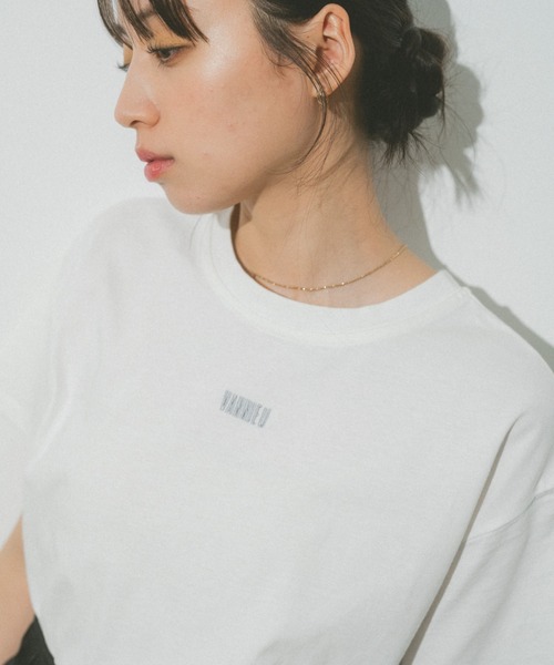 VANNIE U（ヴァニーユー）の「ベーシックロゴＴシャツ（Tシャツ/カットソー・レディース・ブラック/レッド/ホワイト・FREE）」の9枚目の写真