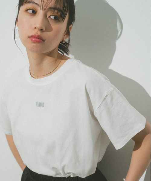VANNIE U（ヴァニーユー）の「ベーシックロゴＴシャツ（Tシャツ/カットソー・レディース・ブラック/レッド/ホワイト・FREE）」の12枚目の写真