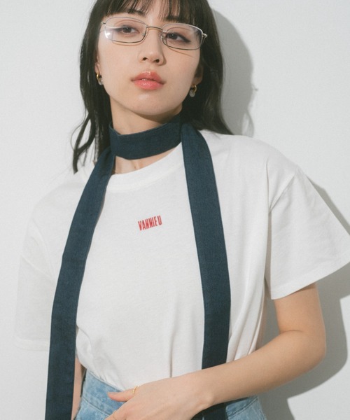 VANNIE U（ヴァニーユー）の「ベーシックロゴＴシャツ（Tシャツ/カットソー・レディース・ブラック/レッド/ホワイト・FREE）」の6枚目の写真