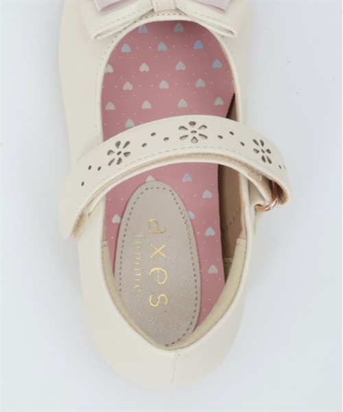 axes femme（アクシーズファム）の「フラワーパンチングパンプス（パンプス・キッズ・ブラック/キナリ・MEDIUM/X-LARGE/LARGE）」の12枚目の写真