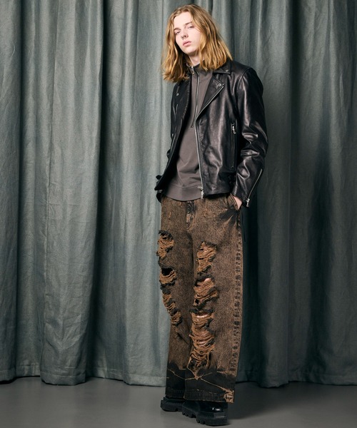 メゾンスペシャル Destroy Denim Prime-Wide Pants MAISON SPECIAL（メゾンスペシャル）の「《UNISEX》Destroy Denim