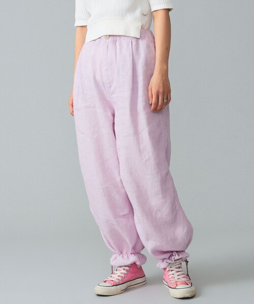 BEAMS BOY(ビームスボーイ)の「maturely / Linen Blend Work Easy Pants(その他パンツ・レディース・ピンク/ブルー系その他2・ONE SIZE)」の7枚目の写真