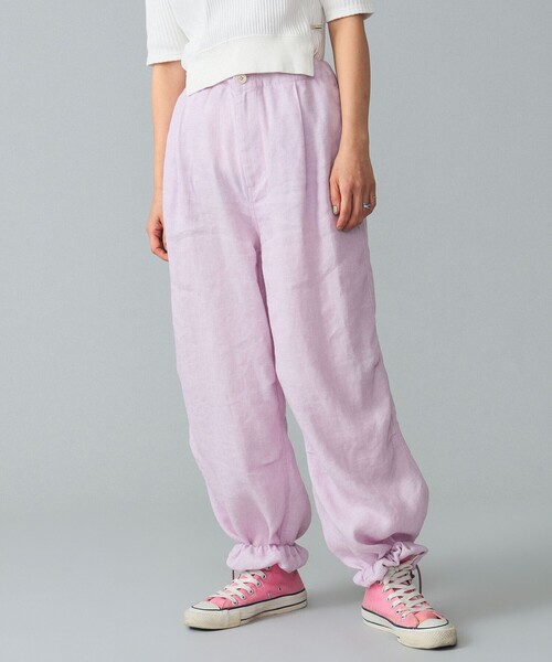 BEAMS BOY(ビームスボーイ)の「maturely / Linen Blend Work Easy Pants(その他パンツ・レディース・ピンク/ブルー系その他2・ONE SIZE)」の8枚目の写真