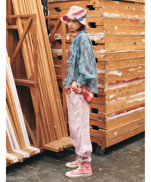 BEAMS BOY(ビームスボーイ)の「maturely / Linen Blend Work Easy Pants(その他パンツ・レディース・ピンク/ブルー系その他2・ONE SIZE)」の18枚目の写真