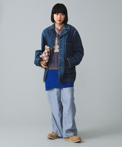 BEAMS BOY(ビームスボーイ)の「maturely / Linen Blend Work Easy Pants(その他パンツ・レディース・ピンク/ブルー系その他2・ONE SIZE)」の20枚目の写真