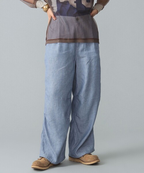 BEAMS BOY(ビームスボーイ)の「maturely / Linen Blend Work Easy Pants(その他パンツ・レディース・ピンク/ブルー系その他2・ONE SIZE)」の22枚目の写真