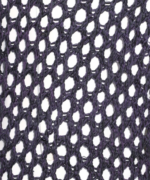 HARE（ハレ）の「オーバーメッシュニットプルオーバー(HARE)（ニット/セーター・メンズ・イエロー/パープル/ブラック/グレー・SMALL/MEDIUM）」の15枚目の写真