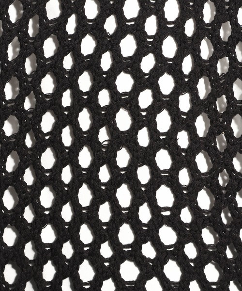 HARE（ハレ）の「オーバーメッシュニットプルオーバー(HARE)（ニット/セーター・メンズ・イエロー/パープル/ブラック/グレー・SMALL/MEDIUM）」の13枚目の写真