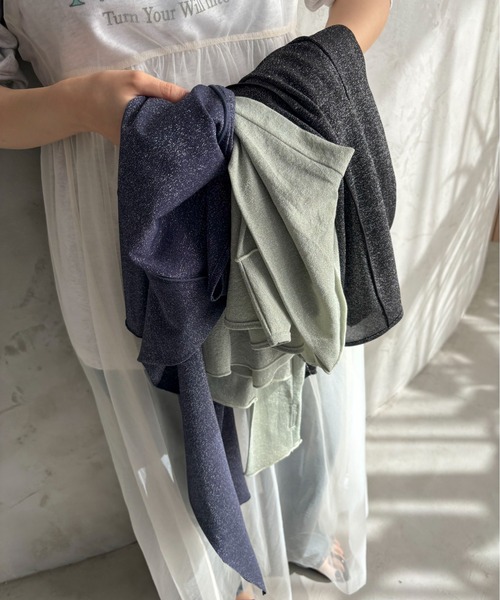 feepur(フェピュール)の「ラメシアートップス(Tシャツ/カットソー・レディース・アイボリー/ブラック/ネイビー/シルバー・MEDIUM)」の16枚目の写真