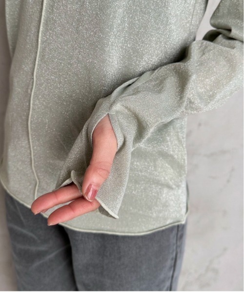 feepur(フェピュール)の「ラメシアートップス(Tシャツ/カットソー・レディース・アイボリー/ブラック/ネイビー/シルバー・MEDIUM)」の22枚目の写真